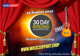 Music Support Shop Grand Opening Website Online